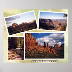 Arizona Photo Album Style Poster