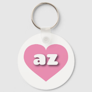 Arizona pink heart - I love az Keychain