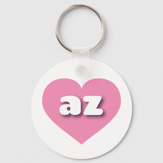 Arizona pink heart - I love az Keychain (Front)