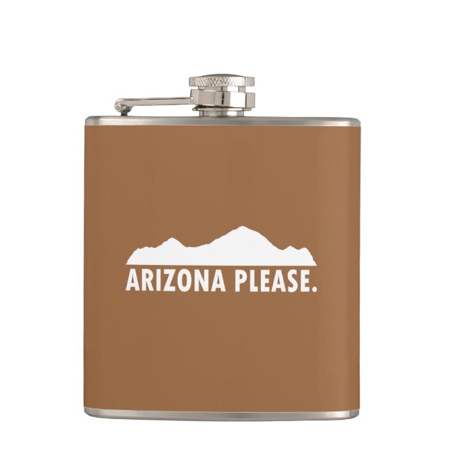 Arizona Please Hip Flask (Front)