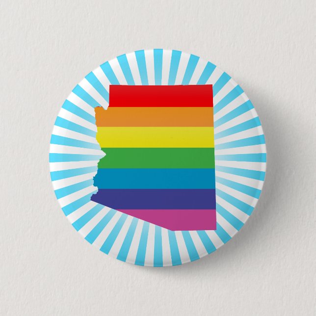 arizona pride. 2 inch round button (Front)
