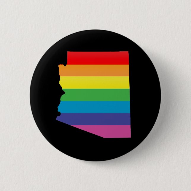 arizona pride. 2 inch round button (Front)
