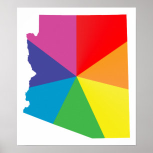 arizona pride. angled. poster