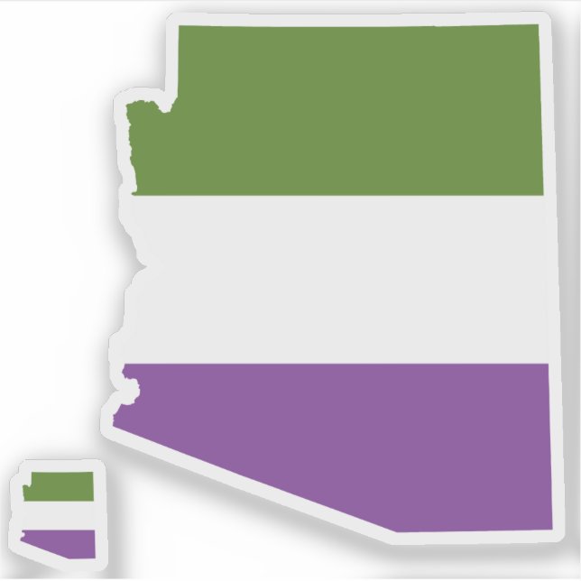 arizona pride striped genderqueer flag (Front)