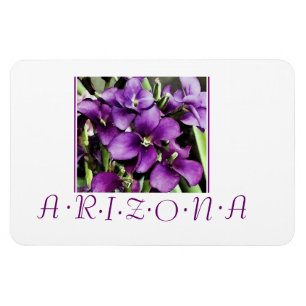 Arizona purple flowers magnet