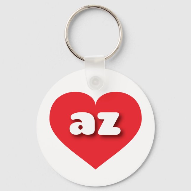 Arizona red heart - I love az Keychain (Front)
