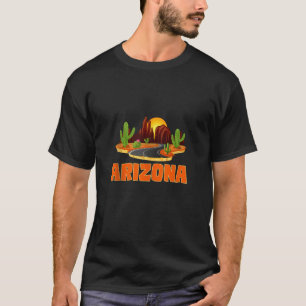Arizona Retro Vintage Mountains Nature Hiking Men T-Shirt