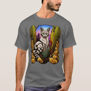 Arizona Ring Tailed Cat Surrounded By Cacti toon T T-Shirt