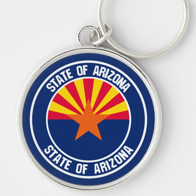 Arizona Round Emblem Keychain (Front)