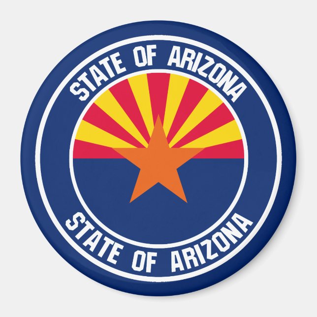 Arizona Round Emblem Magnet (Front)