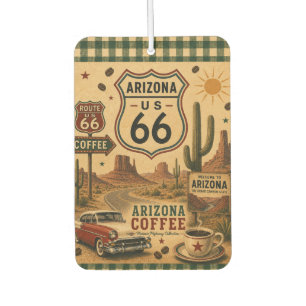 Arizona Route 66 Desert Car Drive Air Freshener