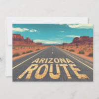Arizona Route Desert Road Graphic Art