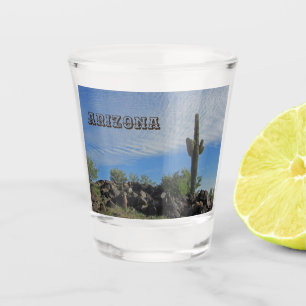 Arizona Saguaro Cactus Landscape Photo Keepsake Shot Glass