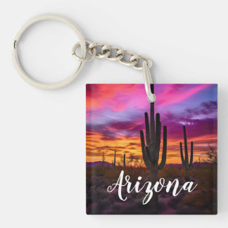 Arizona Saguaro Cactus Sud-Ouest Désert Sunset