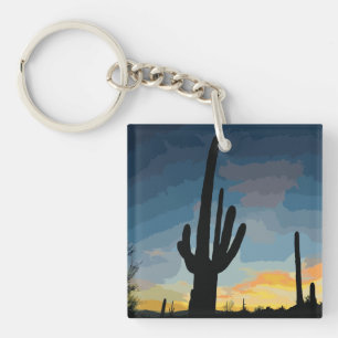 Arizona Saguaro Cactus Sunset sud-ouest