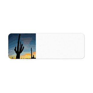 Arizona Saguaro Cactus Sunset sud-ouest