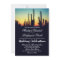 Arizona Saguaro Cactus Sunset Wedding Invitations