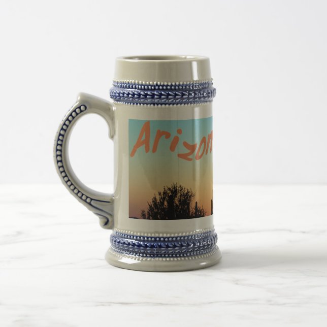 Arizona! Saguaro Sunset Beer Stein (Left)