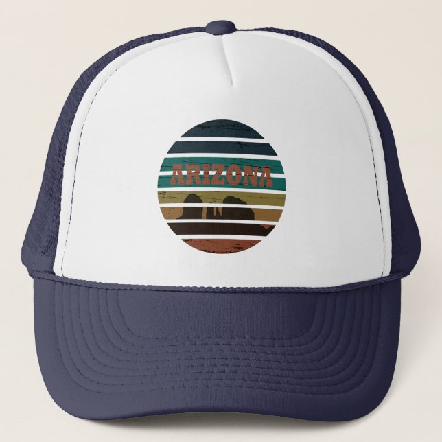Arizona Sedona landscape az vintage Trucker Hat (Front)