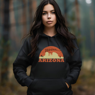 Arizona sedona landscape vintage az retro hoodie