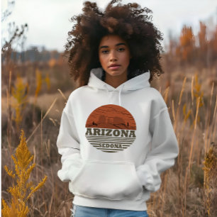 Arizona sedona landscape vintage az retro hoodie