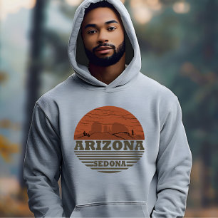 Arizona sedona landscape vintage az retro hoodie