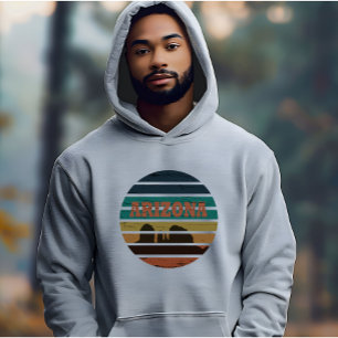 Arizona Sedona landscape vintage az sunset retro Hoodie
