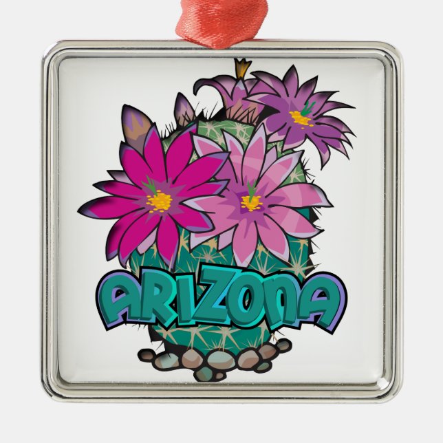 Arizona Silver Pendant Ornament (Front)