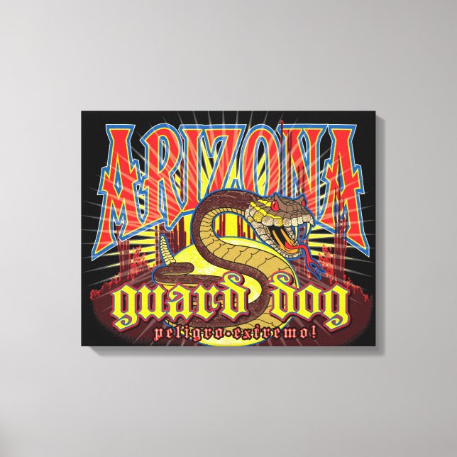 Arizona Snake Art Canvas Print (Front)