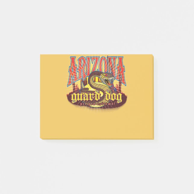 Arizona Snake on Guard Post-it Notes (Front)