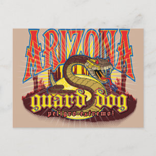 Arizona Snake on Guard Postcard