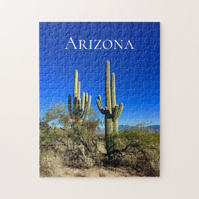 Arizona Southwest Desert Cactus Jigsaw Puzzle (Vertical)