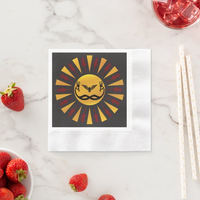 Arizona Southwestern Sun Kokopelli  Napkin (Insitu)