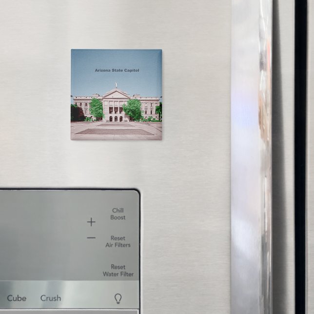 Arizona State Capitol Tinted Colorized Magnet (In Situ (Fridge))