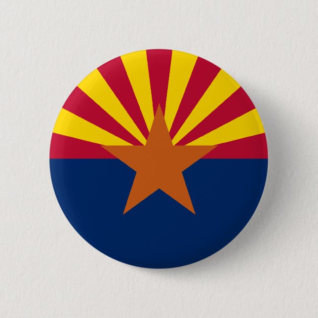 Arizona State Flag 2 Inch Round Button (Front)