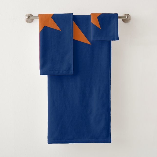 Arizona State Flag Bath Towel Set (Insitu)