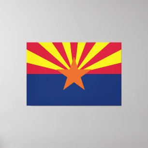 Arizona State Flag Canvas Print