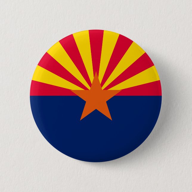 Arizona State Flag Design 2 Inch Round Button (Front)