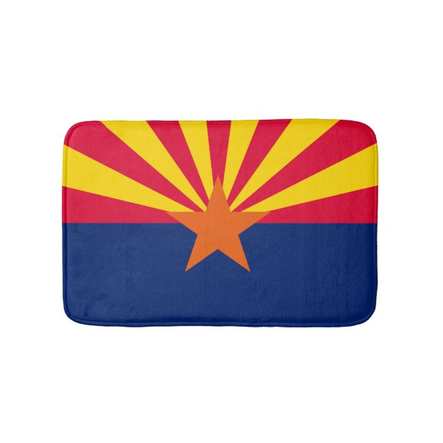 Arizona State Flag Design Bath Mat (Front)