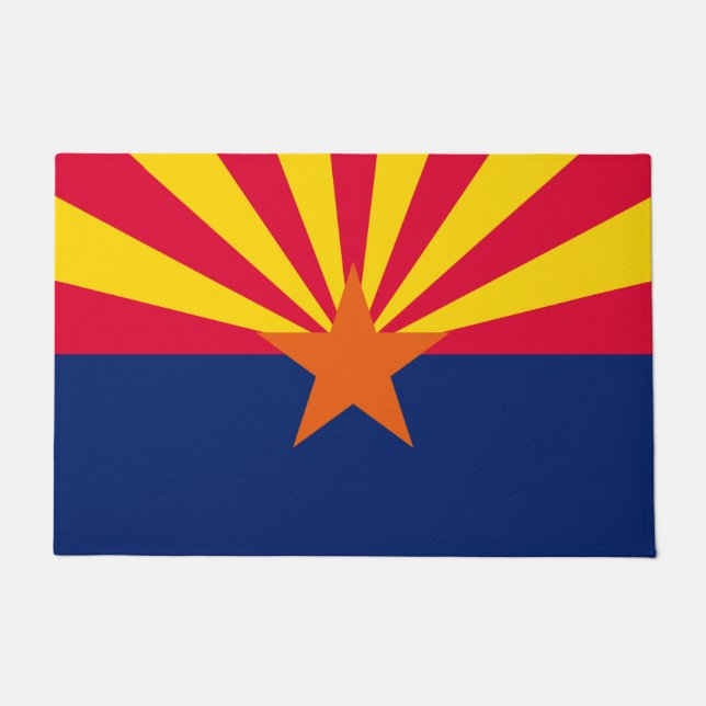 Arizona State Flag Design Doormat (Front)