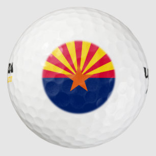Arizona State Flag Design Golf Balls