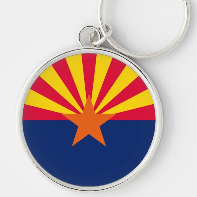 Arizona State Flag Design Keychain (Front)