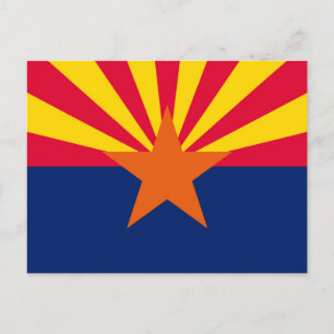 Arizona State Flag Design Postcard