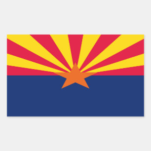 Arizona State Flag Design Sticker