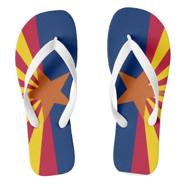 Arizona State Flag Flip Flops (Footbed)