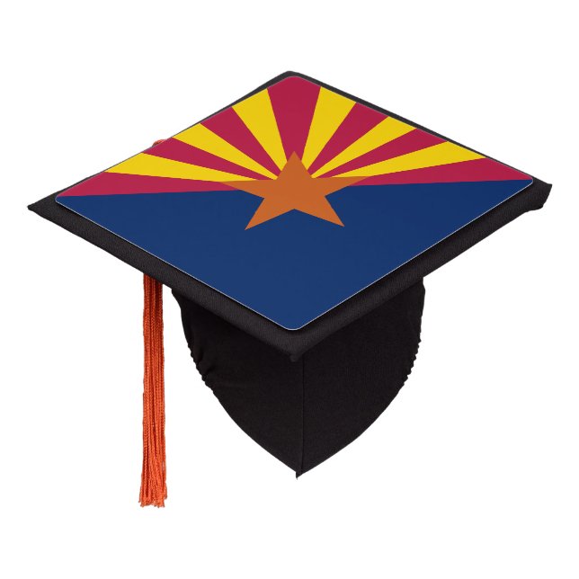 Arizona State Flag Graduation Cap Topper (Angled)