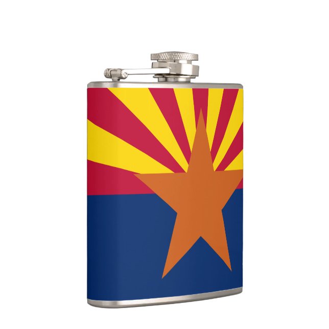 Arizona State Flag Hip Flask (Right)