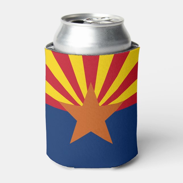 Arizona State Flag Image Can Cooler (Can Front)