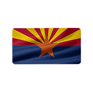 Arizona State Flag Label