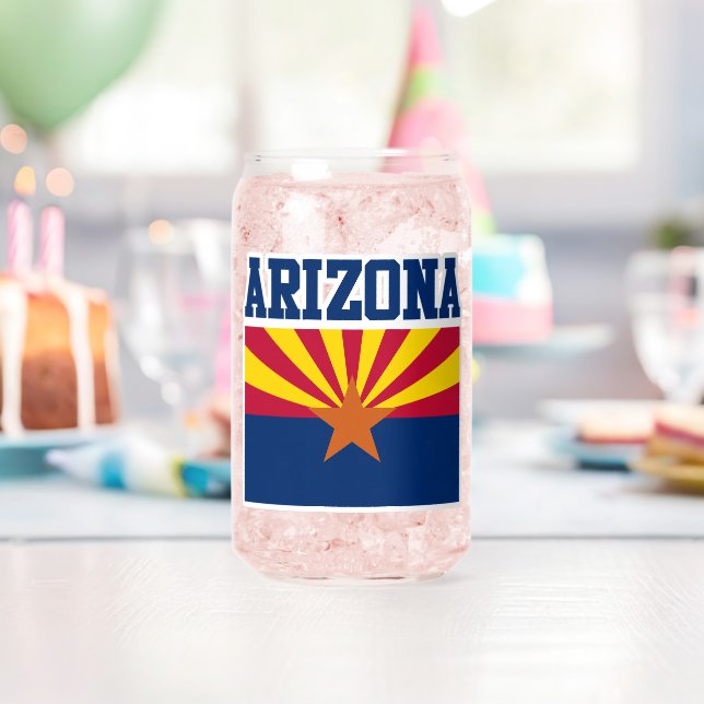 Arizona State Flag Mug Can Glass (Insitu (Birthday))
